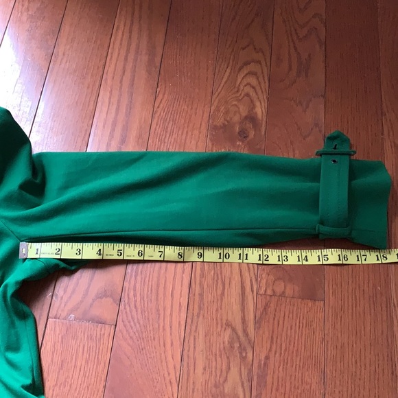 INC International Concepts Green ruffle button down & zipper jacket size Large - Picture 13 of 14